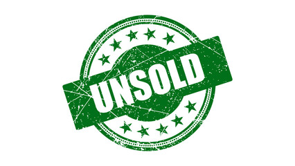 Unsold stamp with grunge texture