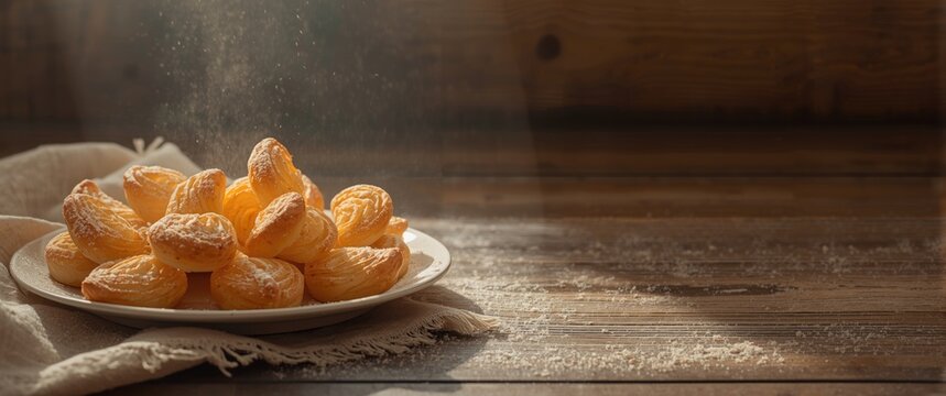 Oreja, a Mexican sweet bread with puff pastry, resembles an ear and is originally from France, called Elephant Ear or Palmier Puff Pastry