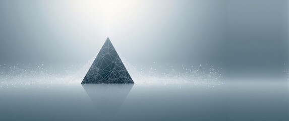 A tech-themed backdrop with tying lines and dots