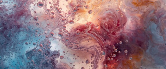 Fototapeta premium Bubbles and swirls artwork