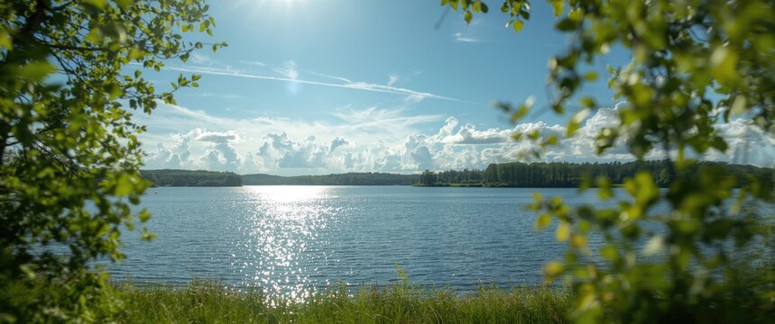 Sigulda Park Featuring a Lake