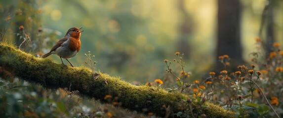 Woodland Bird: Robin Redbreast