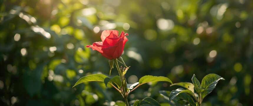 Sabdariffa Flower Plant with Red Roselle