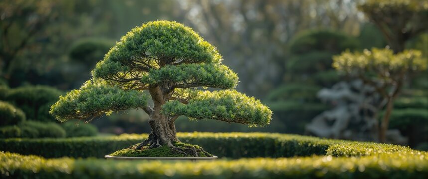Japanese-style Evergreen Bonsai