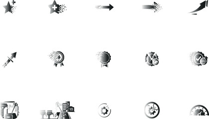 Rocket launching from broken chain success freedom growth vector illustration flat design