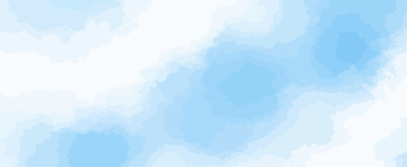 Light blue watercolor wash background abstract vector texture with subtle color layers and smooth gradient effect