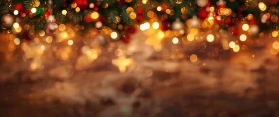 Colorful abstract holiday lights background