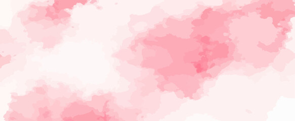 Obraz premium Pink Watercolor Vector Background Abstract Soft Pastel Blush Wash Texture for Feminine Design, Branding, or Romantic Graphics