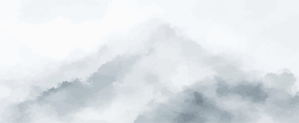 Obraz premium Abstract watercolor landscape background with misty grey and white gradient texture