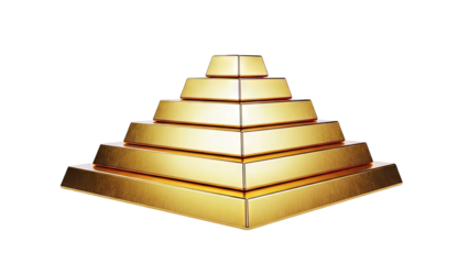 Stacked Gold Bars Pyramid