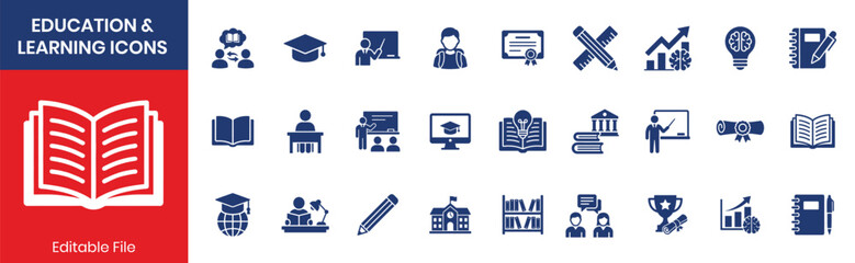 Education Learning Icon Pack © IconNest