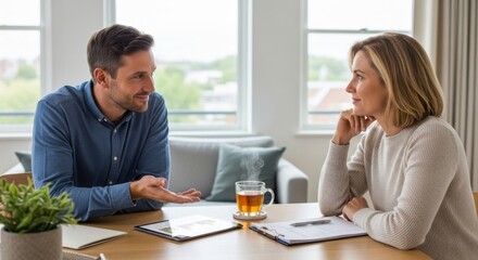 Fototapeta premium Couple Financial Planning Session