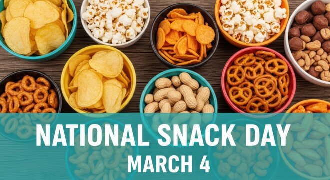 Celebrating national snack day on march 4