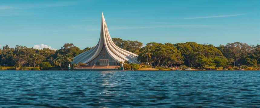 Igreja at Lagoa da Pampulha, Belo Horizonte, MG, Brazil