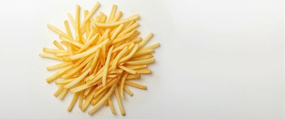 Potato strips captured in full frame