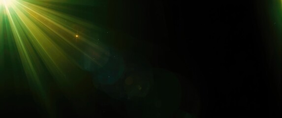 Light effect on background featuring Lens flare glow and rays light effects, overlays or flare isolated for design