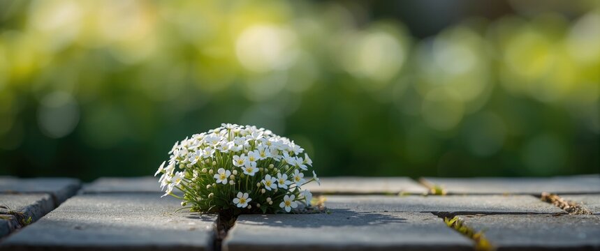 Iberis in Bloom During Spring