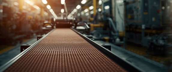 Brown PTFE or Teflon Mesh Belt for Oven Room Applications at High Temperatures