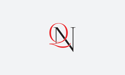 QN, NQ , N , Q , Abstract Letters Logo Monogram