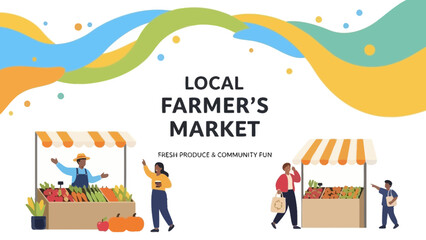 Vibrant Farmers Market: Local Produce, Community Gathering, and Fresh Harvest Delights