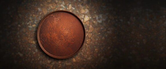 Rusty red texture on vintage iron plate