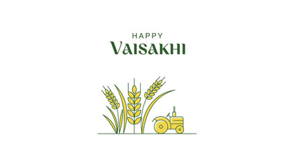Celebrate the spirit of vasakhi with golden harvest and tractor