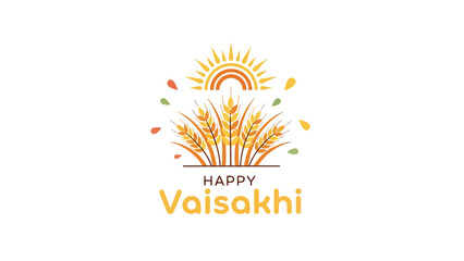 Obraz premium Celebrate the harvest: wishing you a happy vasakhi