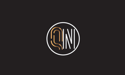 QN, NQ , N , Q , Abstract Letters Logo Monogram