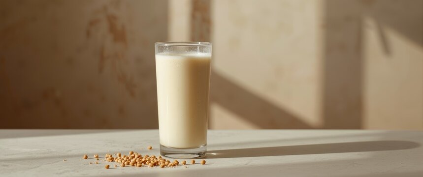 Chilled Tiger nut milk for a revitalizing drink