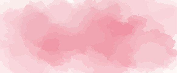 Watercolor background vector with soft pink and blush texture Abstract artistic design element for feminine decoration