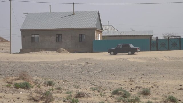 Variation of climate and aridization. Aralsk City is officially part of Aral Sea ecological disaster zone. Sea has practically dried up and disintegrated into water bodies. Population is emigrating.