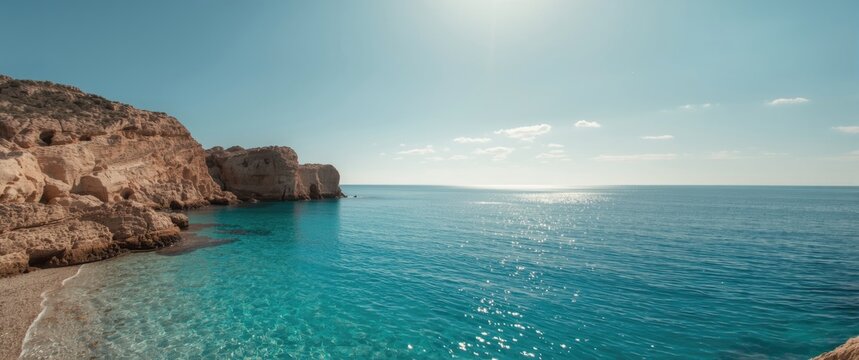 Malta's Ghar Lapsi Dive site seen from a stunning perspective