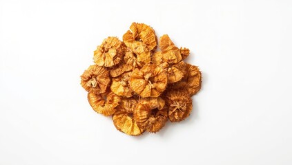 Obraz premium Aegle marmelos fruit on white backdrop, highlighting its role in herbal medicine
