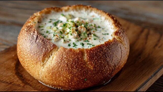 Clam Chowder Bread Bowl