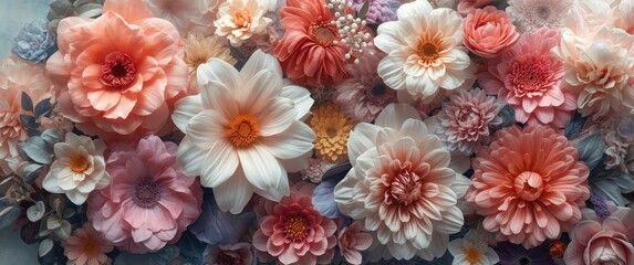 Digital artwork of stunning flowers