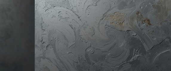 Decorative stucco with gray hues