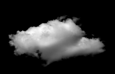 white fluffy clouds isolated on a black background. Abstract cloud, dark grey storm condensation. Concept effect design smoke fog, smog cloudy cutout. Mist overlay on Sky Summer
