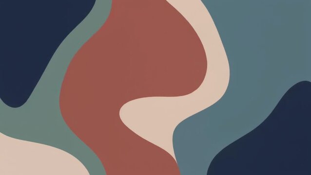 Abstract Colorful Shapes Composition, Digital Graphic Design, Modern Art, Creative Patterns, Minimalist Style, Flat Vector Illustration