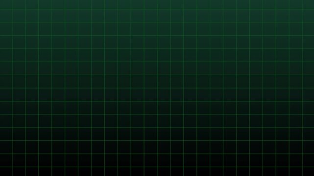 Green gradient grid background, green moving grid with vignette looping animated video