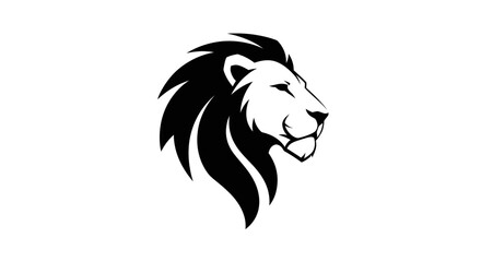 Obraz premium Majestic Lion Silhouette Vector Illustration for Logo and Branding