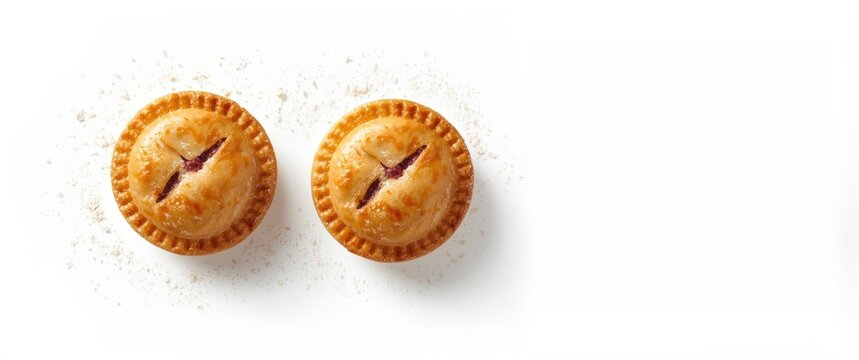 White background featuring taro pies, food, isolated, gold, breakfast, wheat, bakery, nutrition, meal