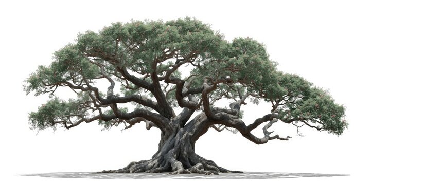 Monkey Pod, Walnut Tree shown isolated on white background