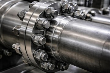 Mechanical flange assembly featuring heavy duty bolts