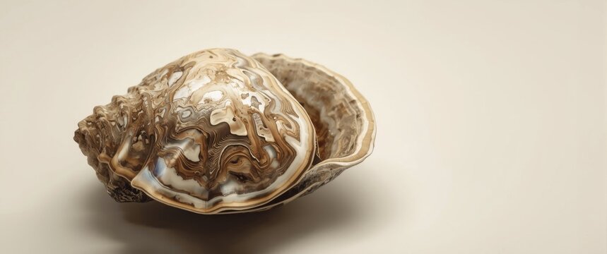 Inside View of Abalone Shell with Clipping Path