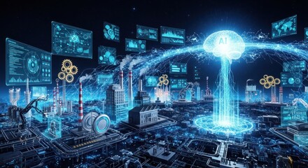 AIzaSyAzSjgftzwTUwsbgCk2T9gFkCxVUcWxqqw Revolutionizing Industry with Advanced Artificial Intelligence and Futuristic Cityscapes