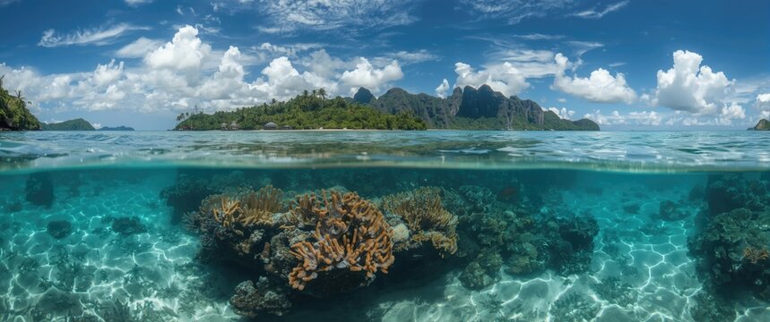 Reef near the area inhabited by dragons
