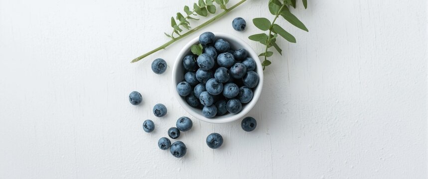 Blueberries served in a small dish
