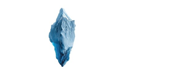 Obraz premium White background with an isolated Iceberg