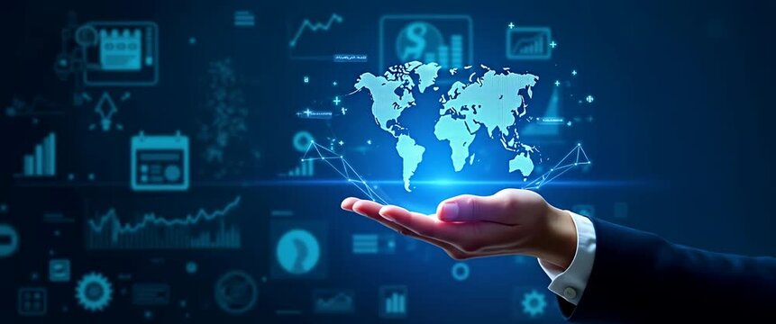 Elegant digital visualization portraying tech disruption in finance through advanced fintech integration revolutionary digital banking and comprehensive data analytics for strategic market impact in  