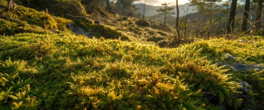 Nearby Moss Structure near Caleta Tortel in Patagonia